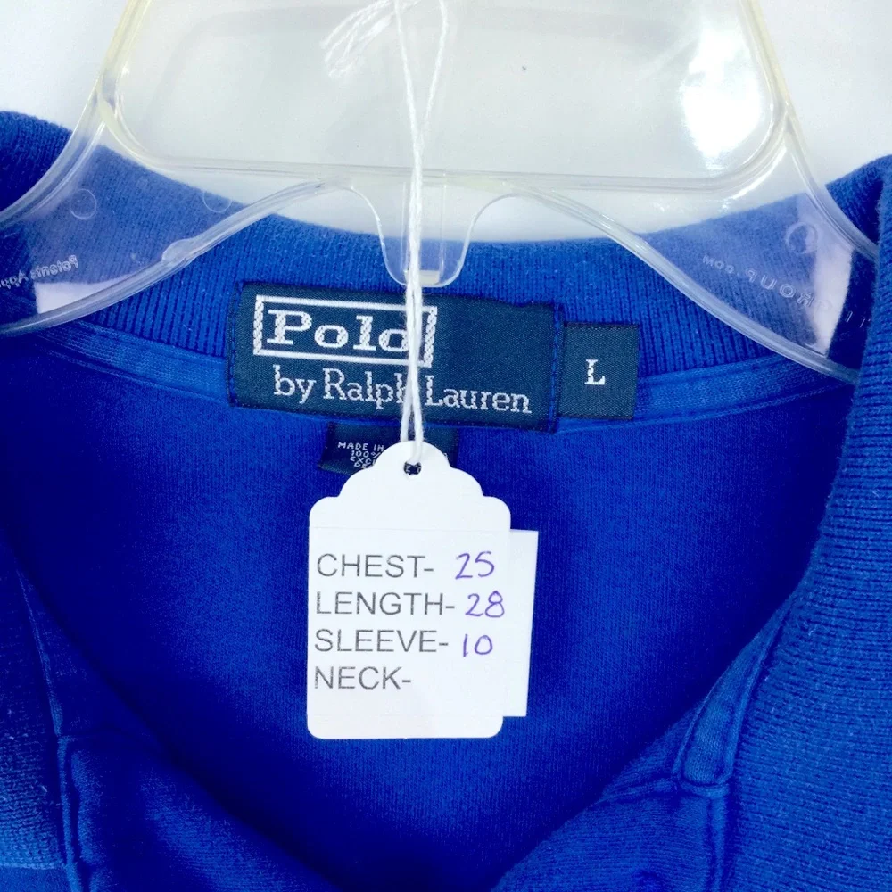 Polo by Ralph Lauren Men's Blue‎ Polo Shirt size Large